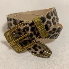 ヒョウ柄 ベルト