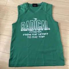 RADICAL FITNESS 緑色ノースリーブTシャツ