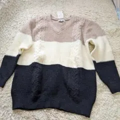 CLOSSHI メンズ ニット セーター 新品 未使用 Vネック Lサイズ