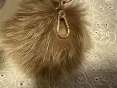 FURLA ファーチャーム キーホルダー