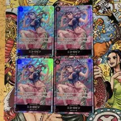 ワンピースカードゲーム ニコ・ロビン 4枚セット パラレル - メルカリ