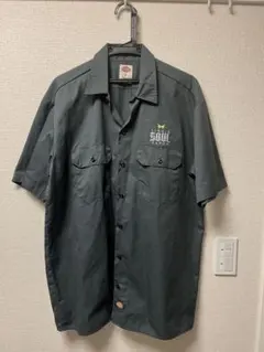 Dickies 半袖ワークシャツ グレー Liquid Soul Vapor