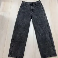 <✨美品✨>GU ブラックデニムパンツ 28インチのサムネイル