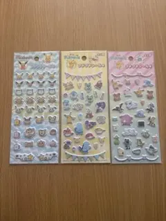 【新品未使用】Seria ポケモン プチプチシール 3点セット
