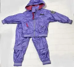 子ども用パープルスキーウェアセット