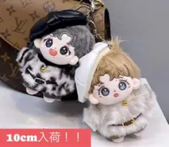 ベレー帽付き♡モフモフ　お得な3点セット　10cm12cmドール用　ぬいぐるみ服