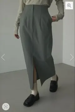 BLACK BY MOUSSY / タイトスリットスカート 0 グレーのサムネイル