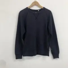 ユニクロ ネイビー スウェット トレーナー シンプル Mサイズ
