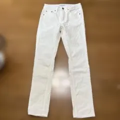 CLOSSH ホワイト コーディロイ　スキニー　パンツ