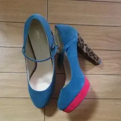 新品未使用 EVOL Pure Soeur ヒール 23.5cm レオパード