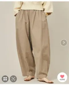 2025 Curensology コットンリネンストライプドロストパンツ Curensology（カレンソロジー）の「Curensology(カレンソロジー