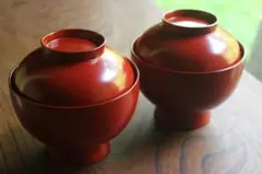 【輪島塗　合鹿椀×1客】布着本堅地　角藤漆器店　未使用/長期保管品 輪島塗 合鹿椀×1客】布着本堅地 角藤漆器店 未使用/長期保管品