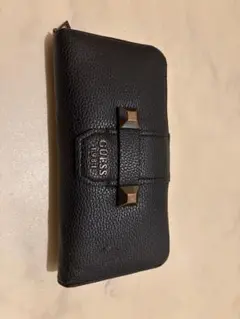 GUESS 長財布 ブラック キルティング - メルカリ