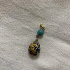 カラフルエナメルドロップ　ペンダントトップ