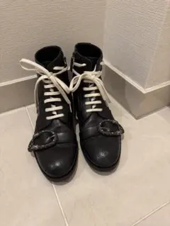 極美品 ジバンシィ 黒レザー シャークロックブーツ 36 牛革 - メルカリ