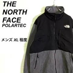 ノースフェイス デナリジャケット ポーラテック フリース 刺繍ロゴ グレー XL