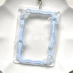 トレカキーホルダー 硬質トレカケース レジン デコ
