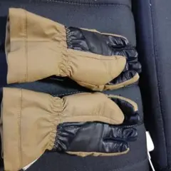 DESCENTE スキーグローブ ブラウン・ブラック