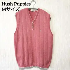 Hush Puppies ニットベスト Mサイズ ピンク