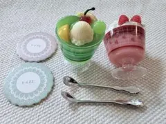 パフェカップ２種類レトロセット カプセルトイ