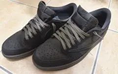 美品Travis Scott Nike AJ1 Low Velvet Brown