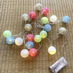 【SHEIN】コットンボールストリングライト_20球_LED_ウェルカムスペース