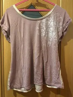 未使用G-FIT ピンク Vネック Tシャツ ヨガ、danceにピッタリ、可愛い