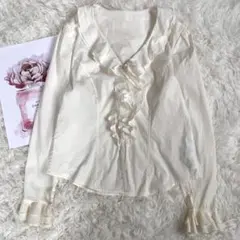 Rene ルネ♡バイカラーリボン ブラウス 38 - メルカリ
