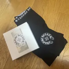 最終値下げCHROME HEARTS ブラックレディースレギンス CHROME HEARTS 新品正規品 クロムハーツ レギンス ブラック