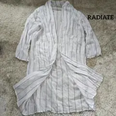 RADIATE ラディエイト ストライプ ロングシャツカーディガン サイズ38のサムネイル