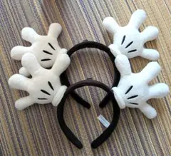 ディズニーランド シー リゾート ミッキー 手型 カチューシャ2個セット