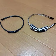リボン付きカチューシャ2点セット