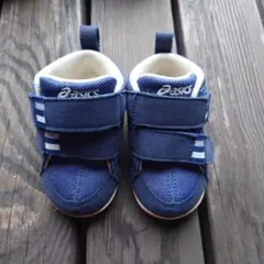 ASICS ベルト付きファーストシューズ 12.0cm ネイビー