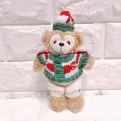 ディズニー ダッフィー クリスマス　ぬいぐるみバッジ 2009