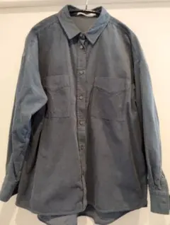 AMERICAN HORICコーデュロイシャツ　ブルーM