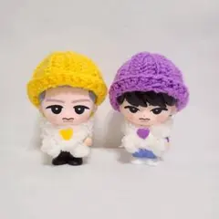 SnowMan すのチル ソフビ用 ニット帽 マフラー セット ハンドメイド