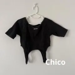 Chico ブラック カットアウト Tシャツ 半袖のサムネイル