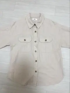 WEGO ベージュ 長袖シャツ　春　夏のサムネイル