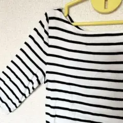 GAP ボーダー 半袖 カットソー スクエアネック【XXS】 デコルテ見せ♡