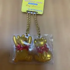 ボンボンドロップ　おそろいキーチャーム　キーホルダー　プーさん　ぷっくり
