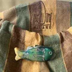 Donatella Pelliniリバーシブルショルダーバッグ 魚ブローチ　希少