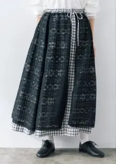 新品 【kazumi×Samansa Mos2 リバーシブルスカート チェック - メルカリ