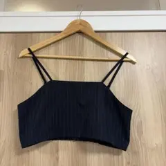 GU ネイビー ストライプ ビスチェ