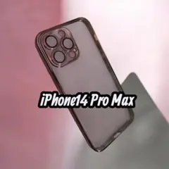 iPhone 14 Pro Max用クリアケース　かわいい　ピンク　シンプル