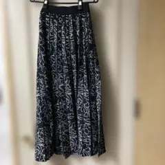 grove 花柄プリーツ ロングスカート　サイズS