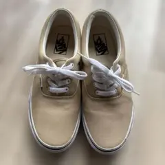 ベージュ キャンバス スニーカー　vans