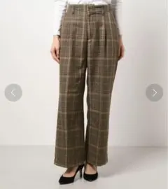 チェック　パンツ　ルノンキュール