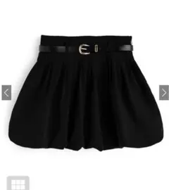 GRL グレイル　ベルト付きバルーンスカート