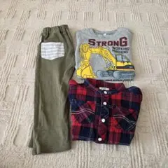 キッズ服 100cm 男の子服 まとめ売り レギンスズボン 長Tシャツ