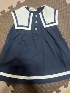 branshes セーラーカラー ワンピース ネイビーのサムネイル